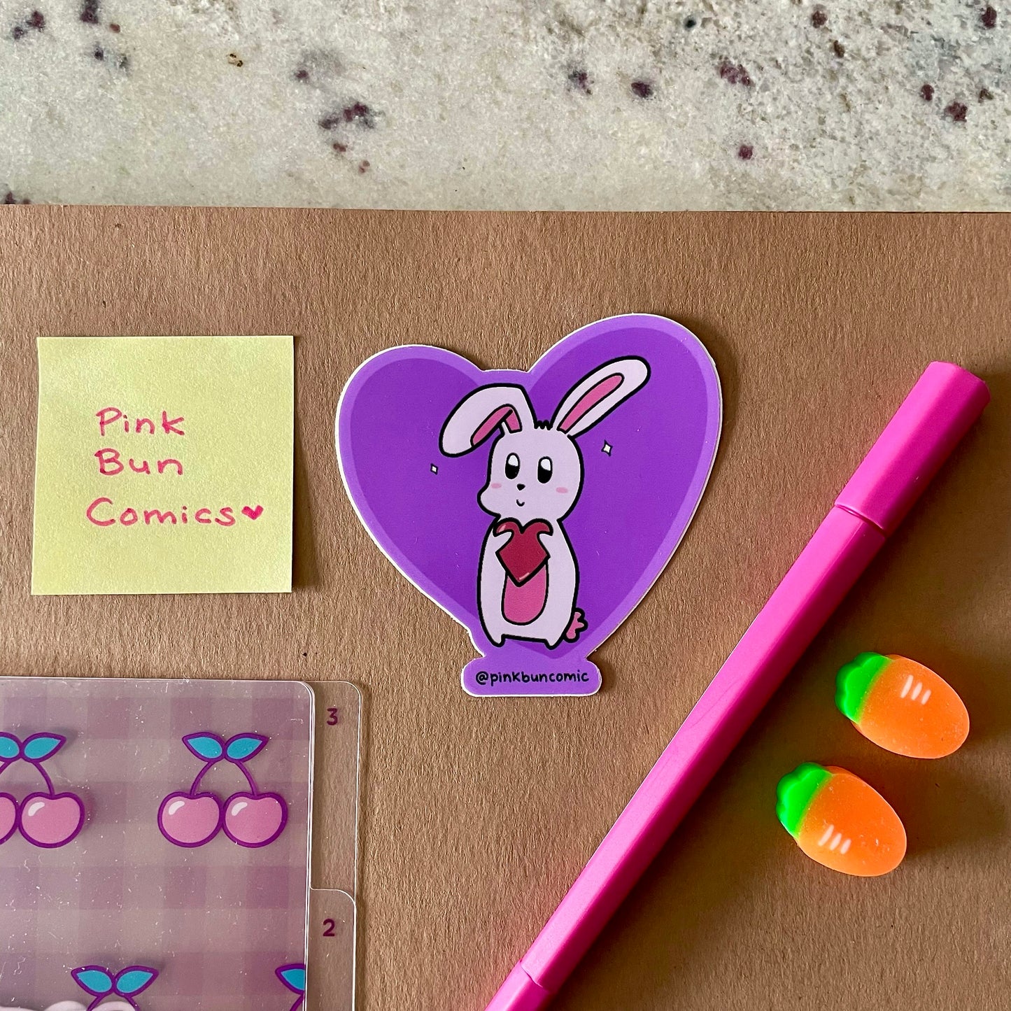 Heart Bun Sticker