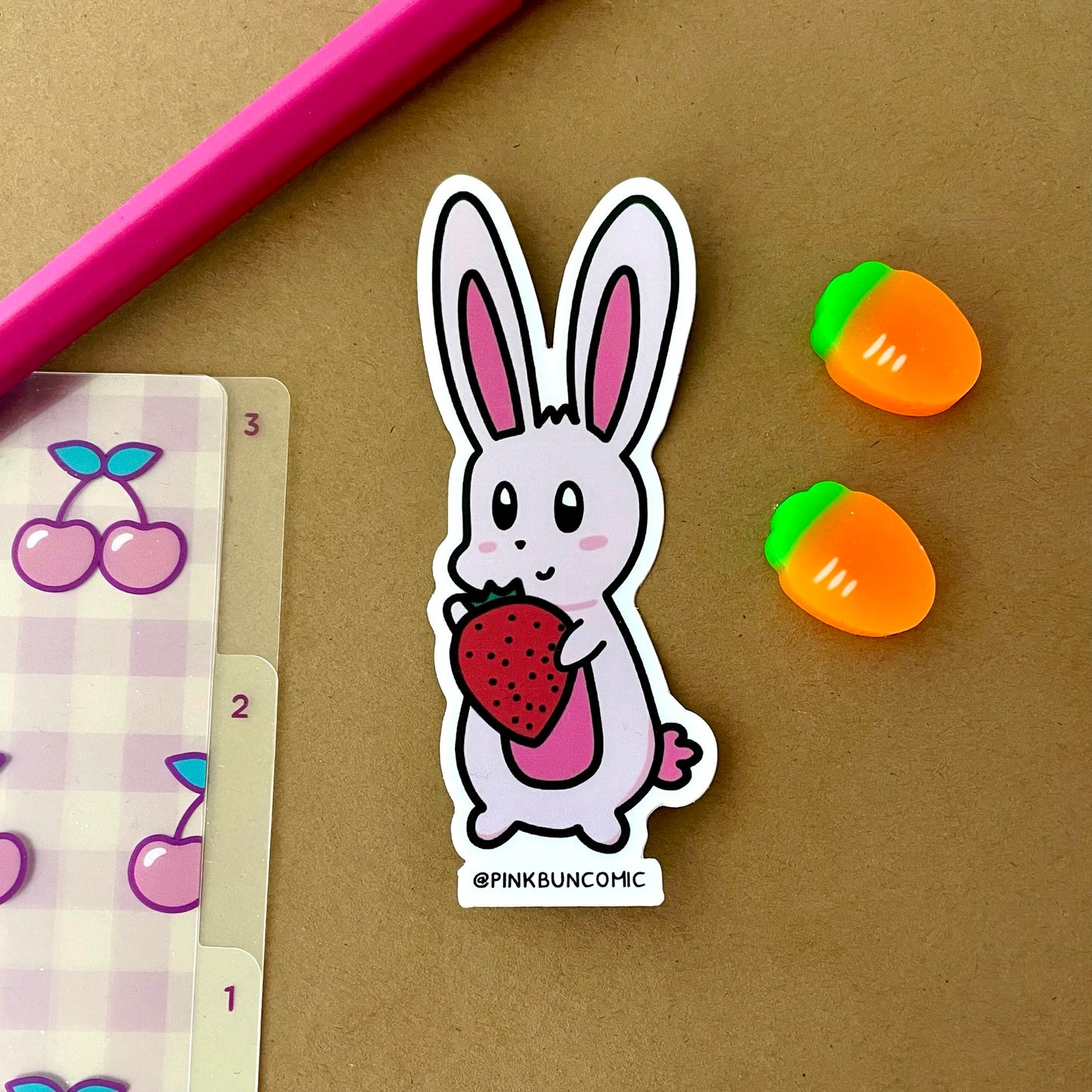 Berry Cute Bun Sticker