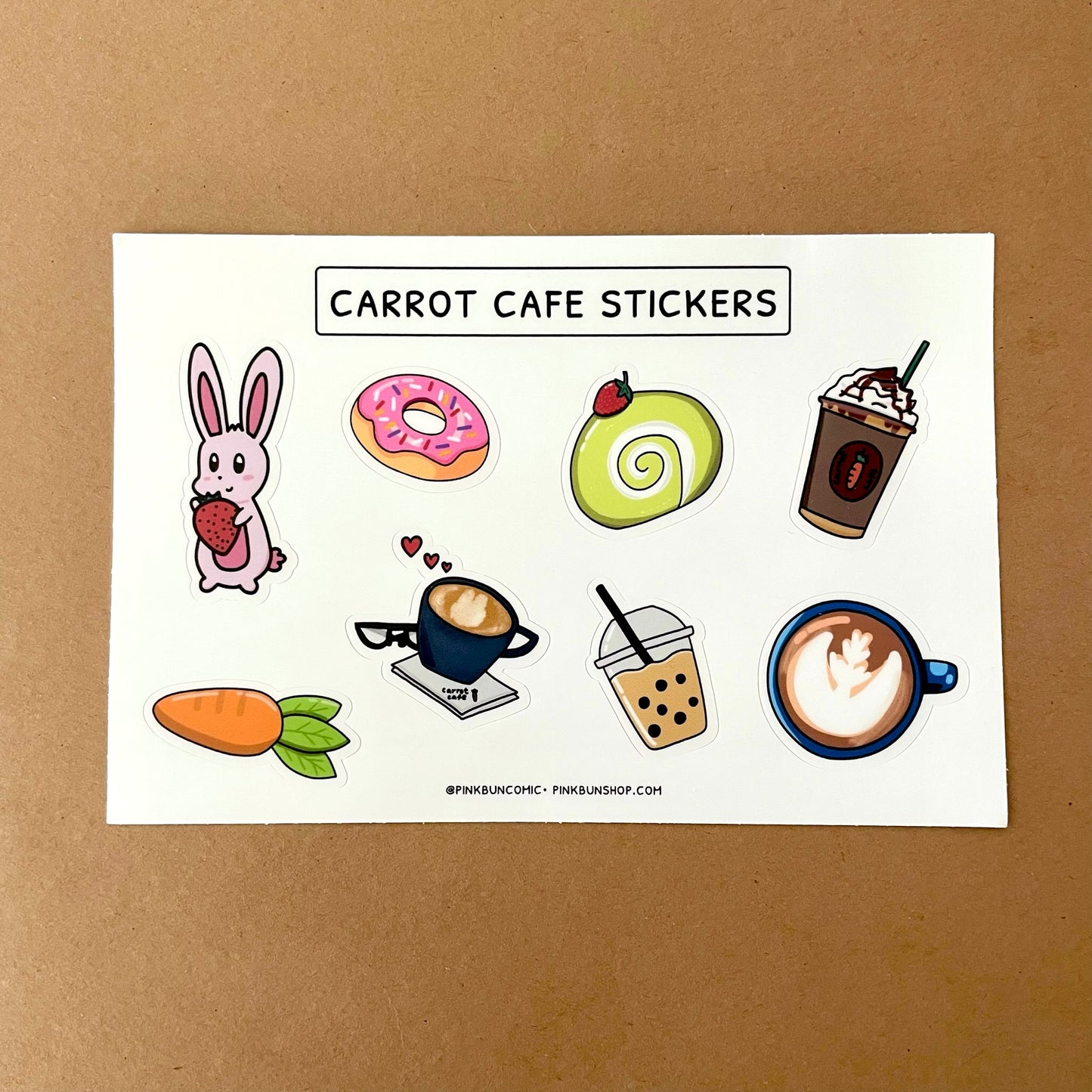 Carrot Cafe Sticker Sheet