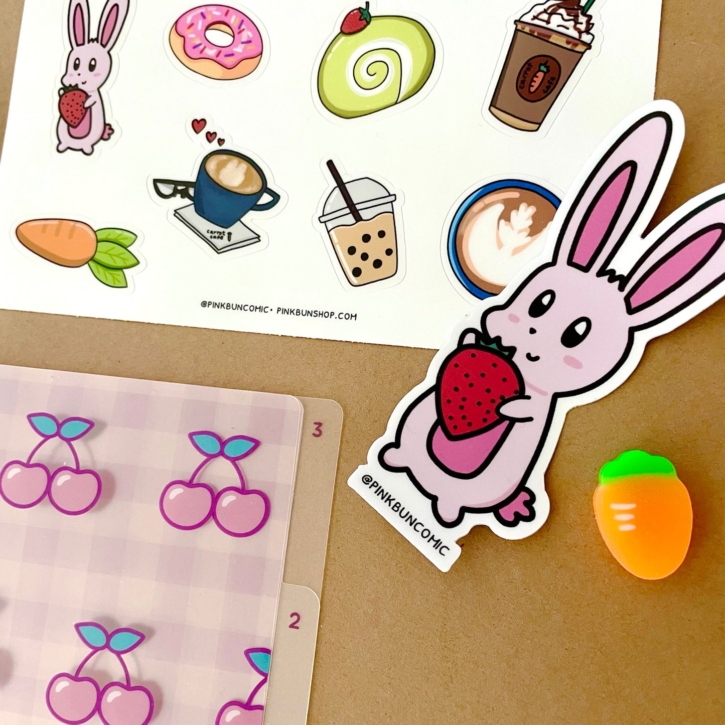 Berry Cute Bun Sticker